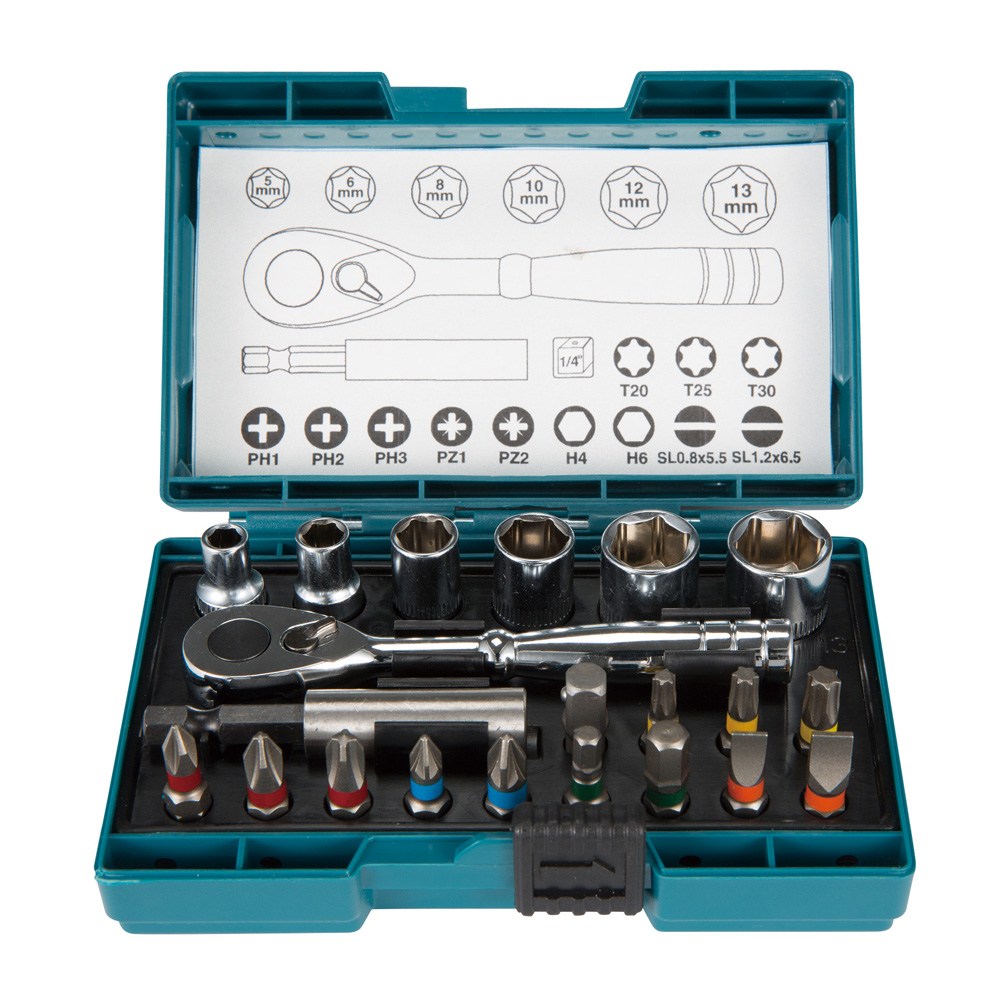 牧田 Makita 套筒板手21件組 