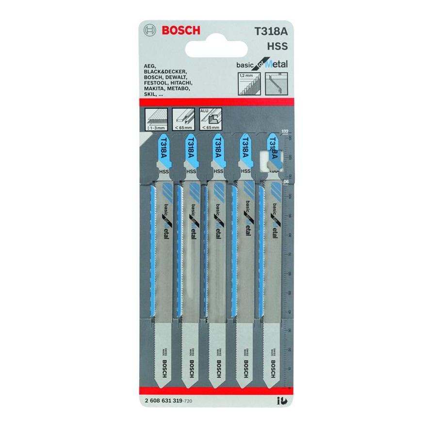 BOSCH 手提線鋸機鋸條 T318A 金屬用